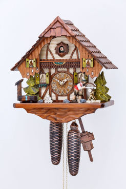 Hekas Holzsäger Chalet Kuckucksuhr mit 8-Tage Werk